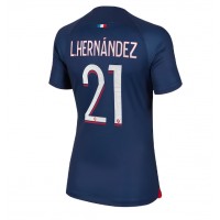 Stroje piłkarskie Paris Saint-Germain Lucas Hernandez #21 Koszulka Podstawowej dla damskie 2023-24 Krótki Rękaw